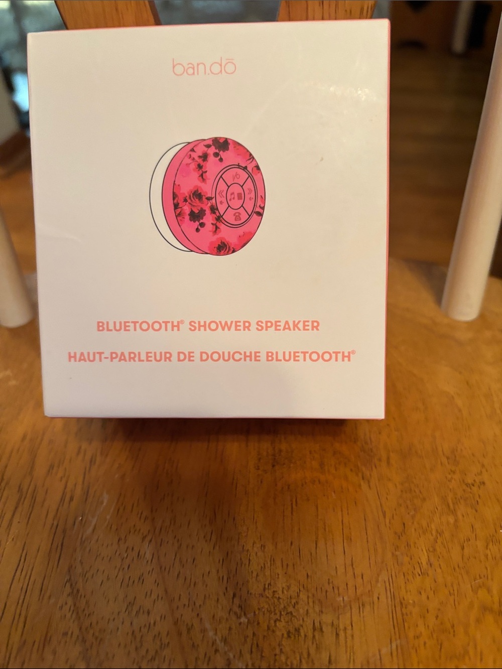 ban.do Floral Pink Bluetooth Shower Speaker